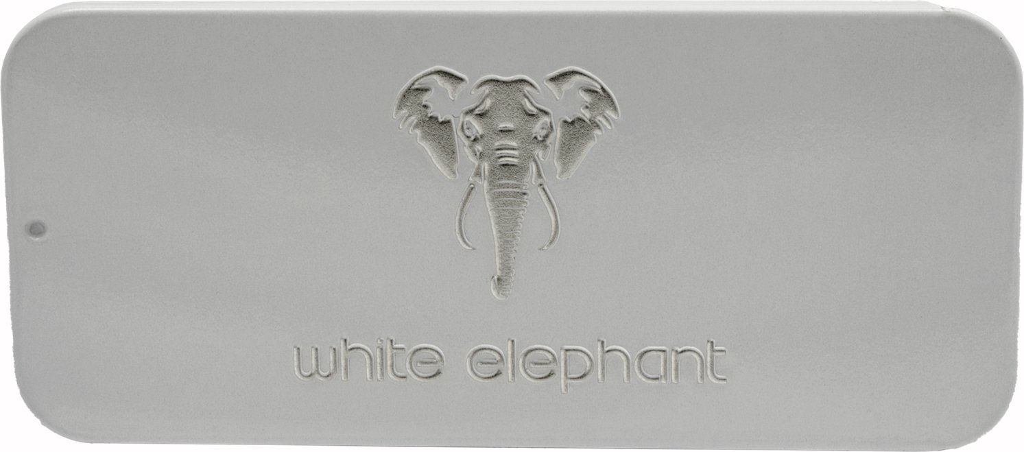 White Elephant Pfeifenfilter 9mm Naturmeerschaum-Filter (10 Stück) (20207) Dose
