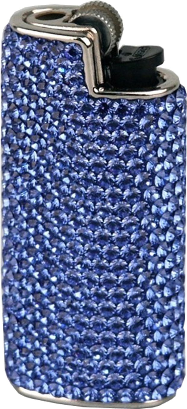 Bic Feuerzeughülle mit Swarovski-Steinen blau (019224) Detailbild
