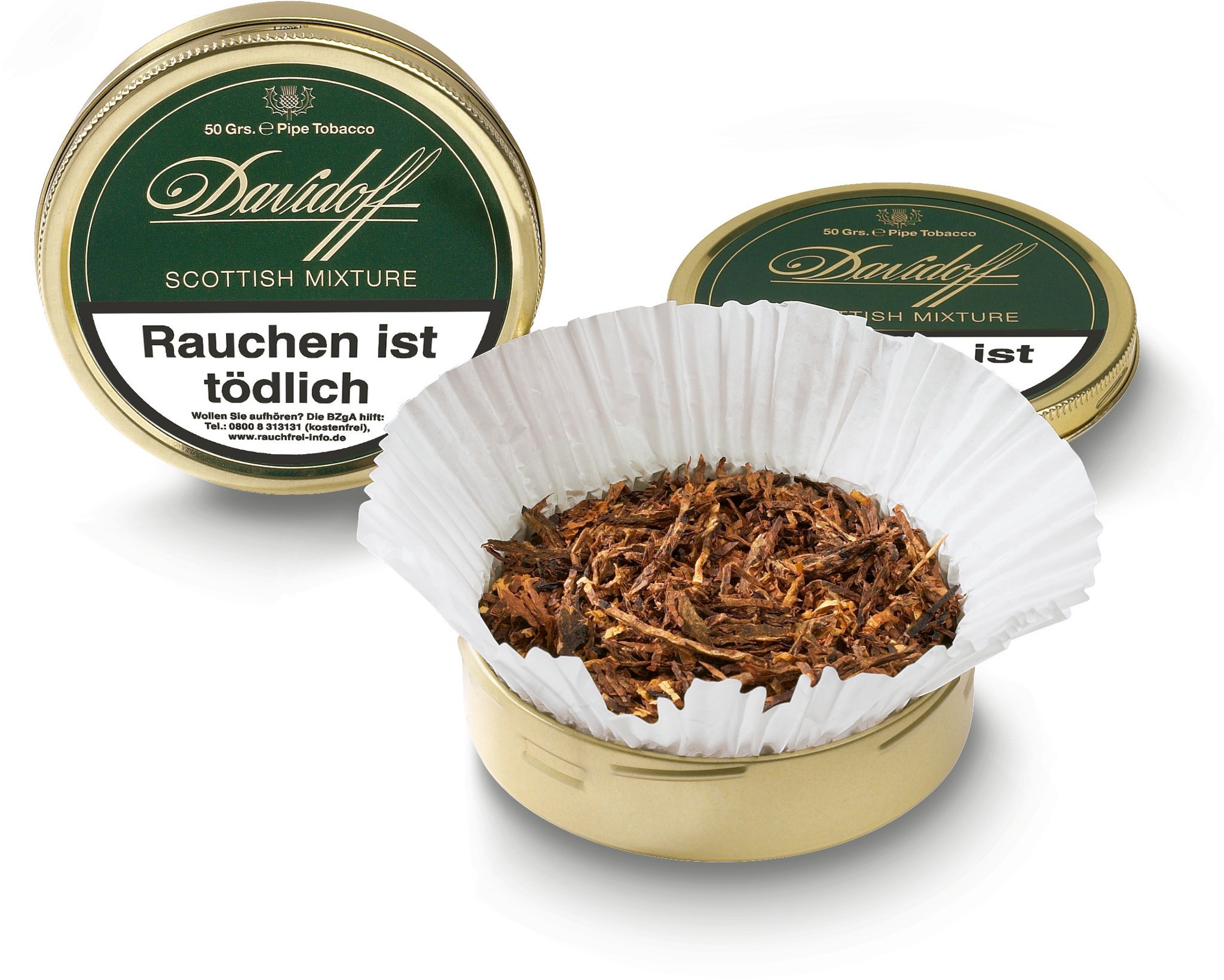 Davidoff Pfeifentabak Scottish Mixture 50g Dose Detailbild