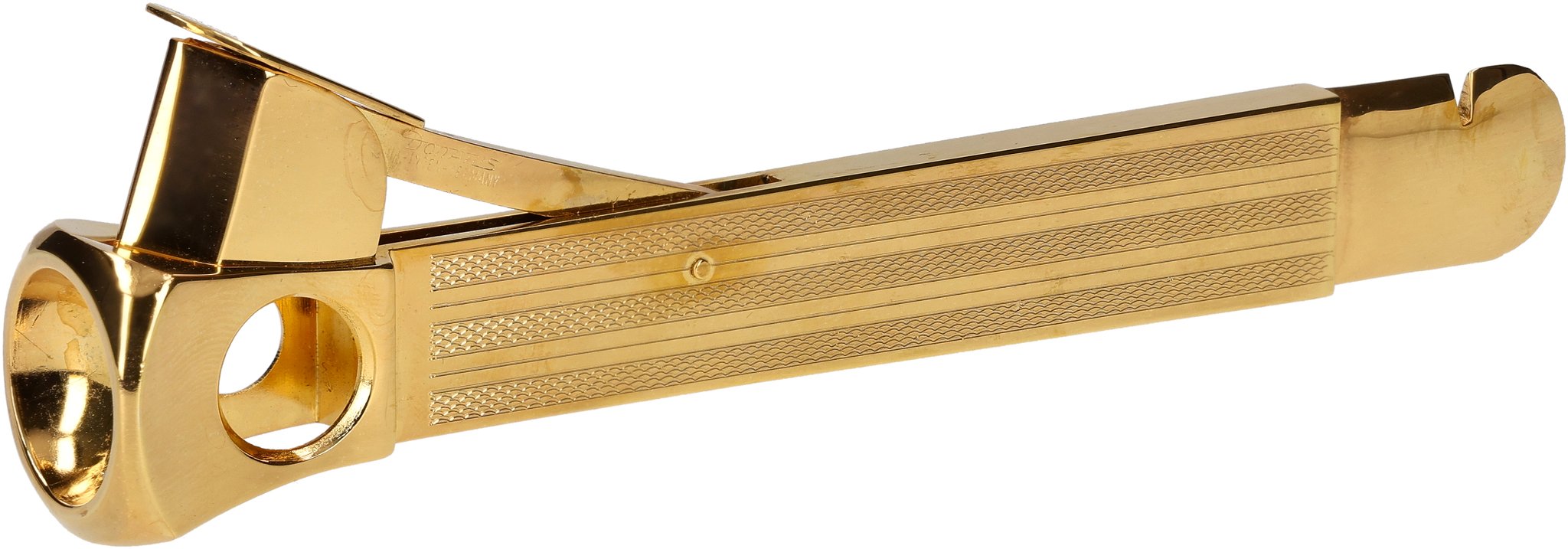 Groß Kornguillochiert Golden 03