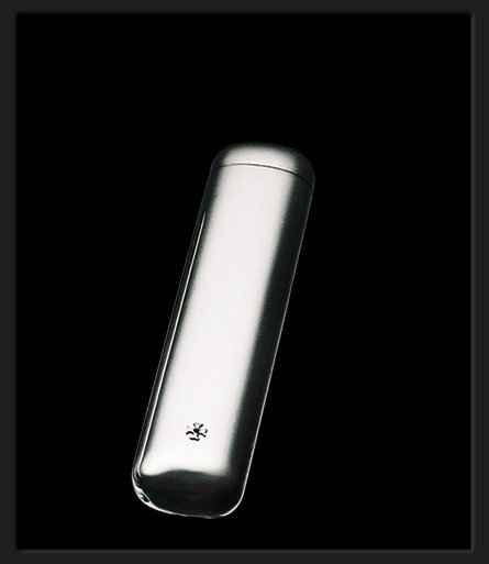 Sillems 2er Zigarrentube Anatomisch (Klein) Silverplated Anatomisch (3175)