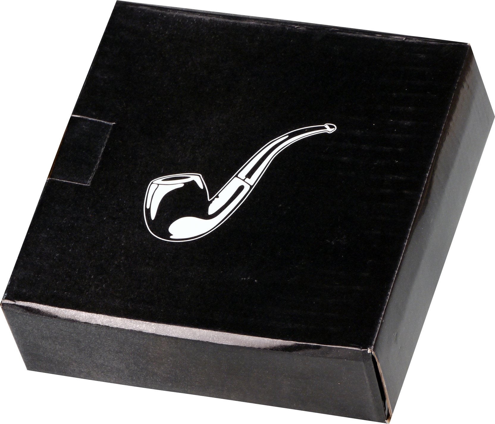 Pfeifenascher Rund schwarz glänzend mit 3 Ablage (520725) Verpackung