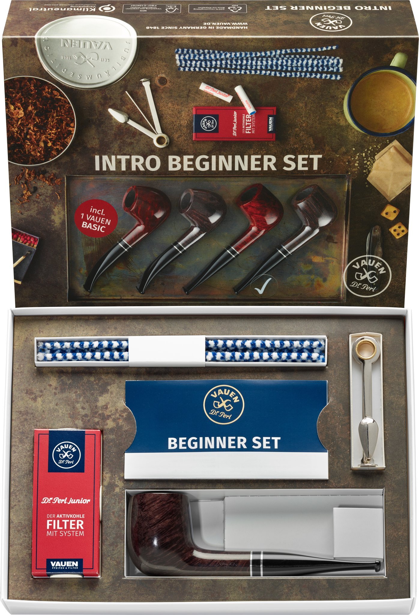 Vauen Beginnerset INTRO INTRO #4 – Dunkelgrau, gerade neu 2021