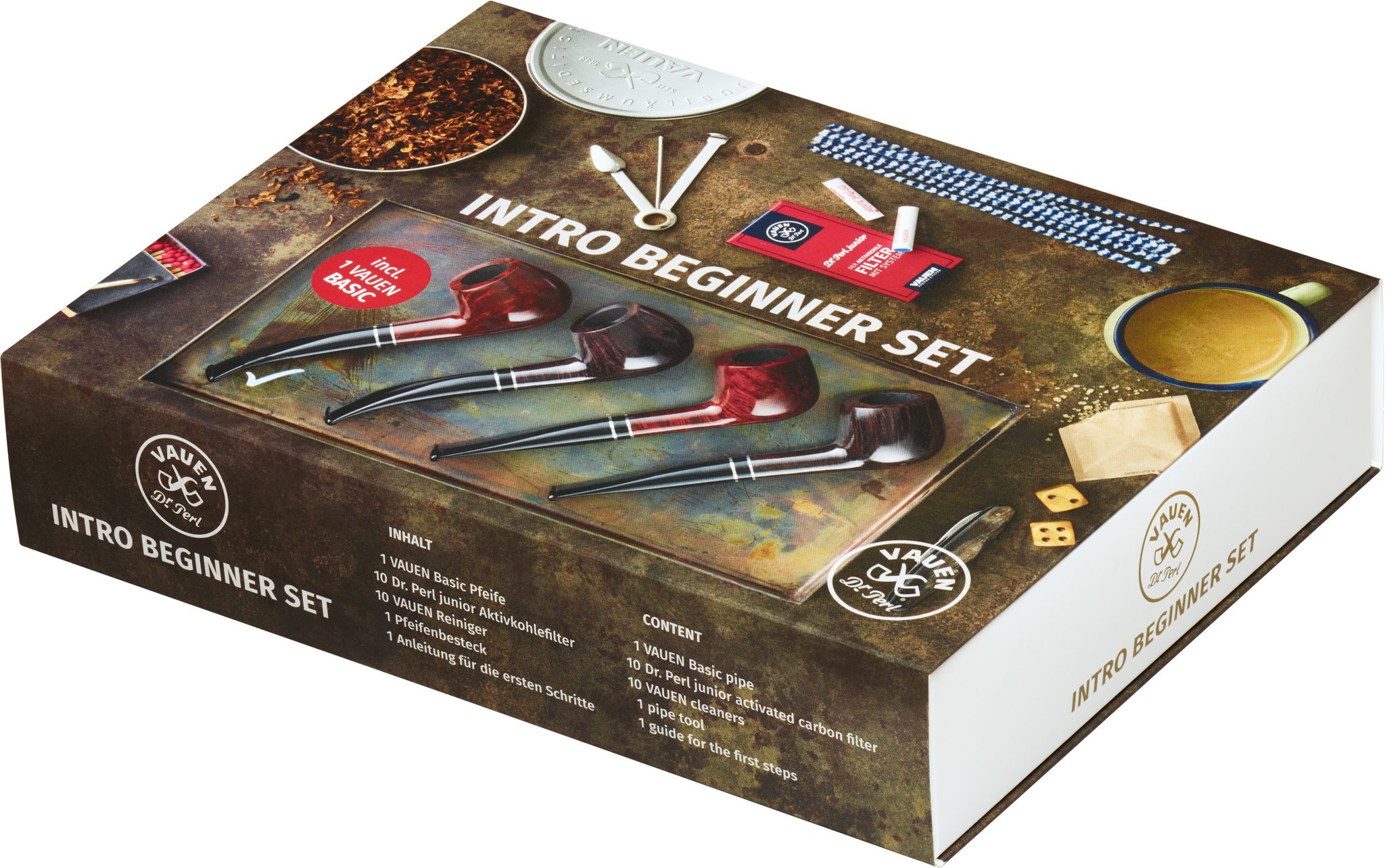 Vauen Beginnerset INTRO INTRO #4 – Dunkelgrau, gerade neu 2021 Verpackung