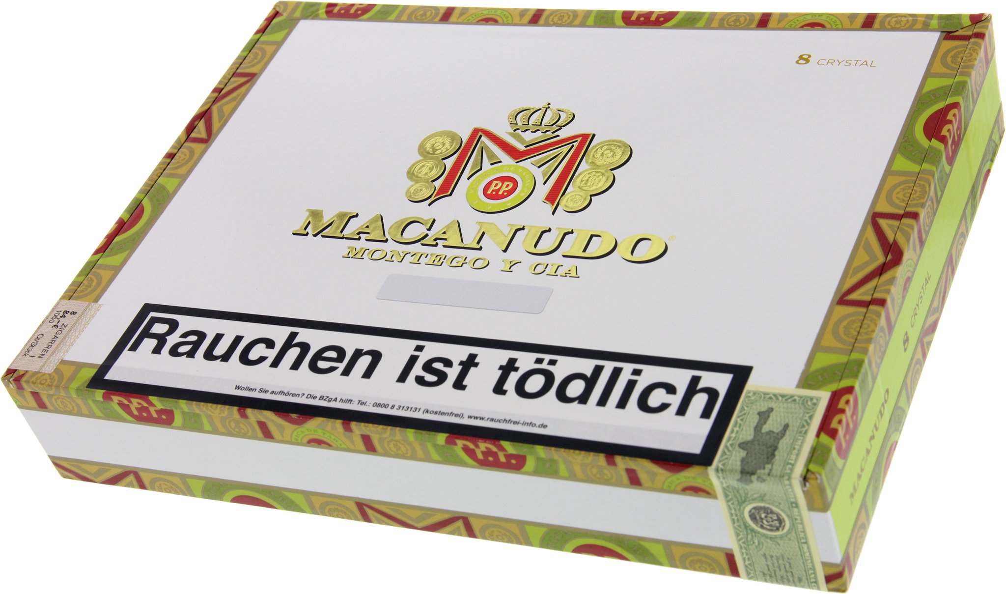 Macanudo CAFE Crystal Tubos Kiste