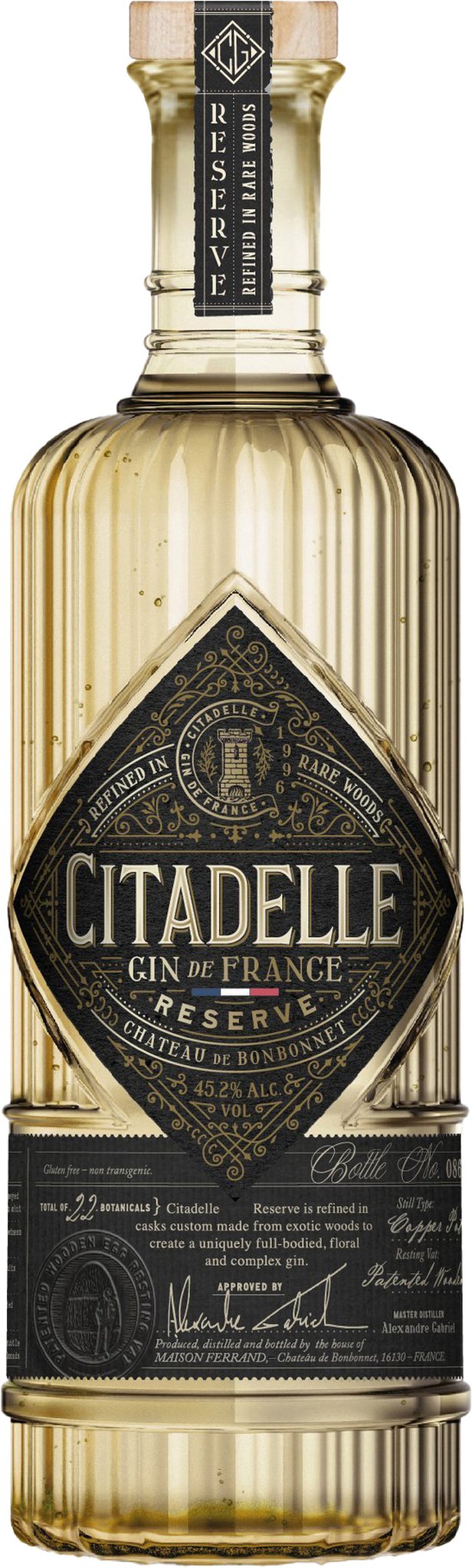 Ferrand Gin Citadelle Gin de France Reserve (0,7 l / 45,2 % Vol.)_Flasche