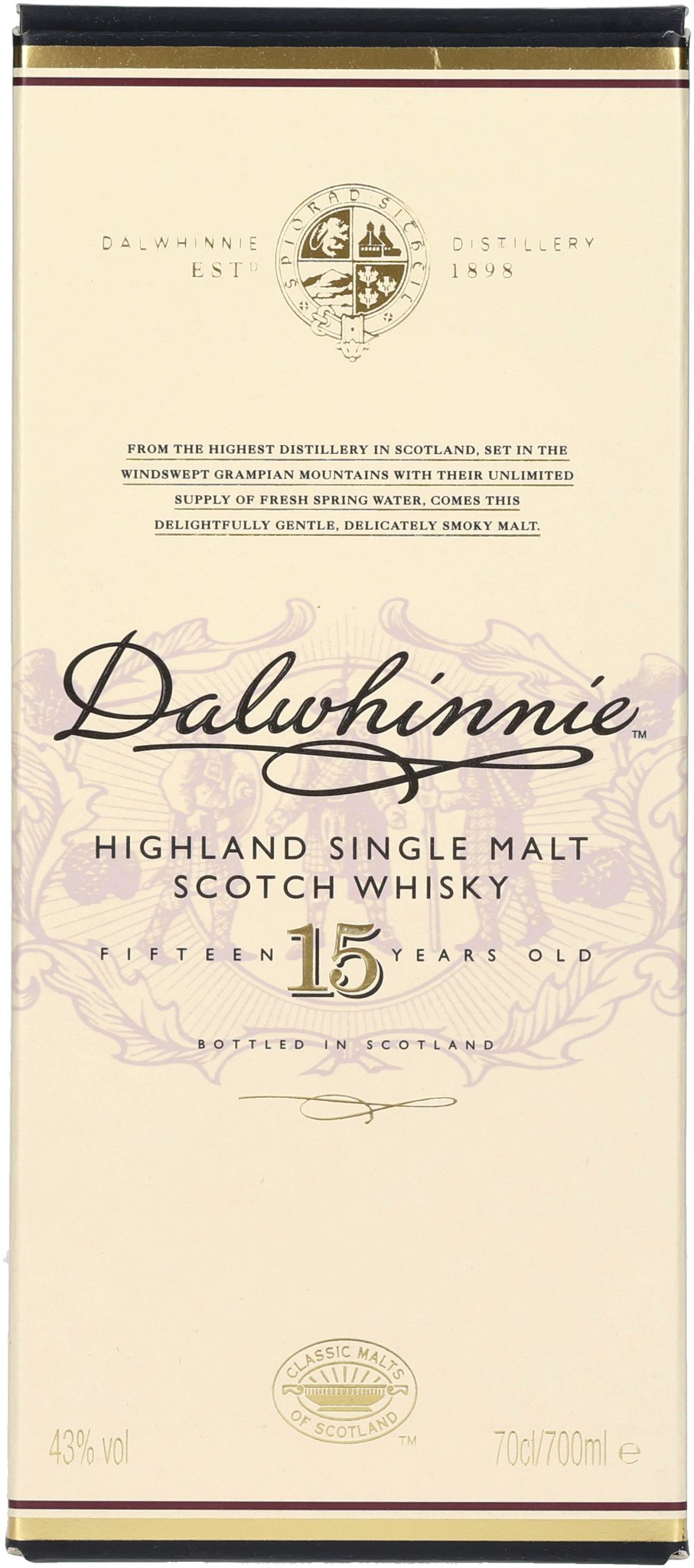 Dalwhinnie Whisky 15 Years_Packung