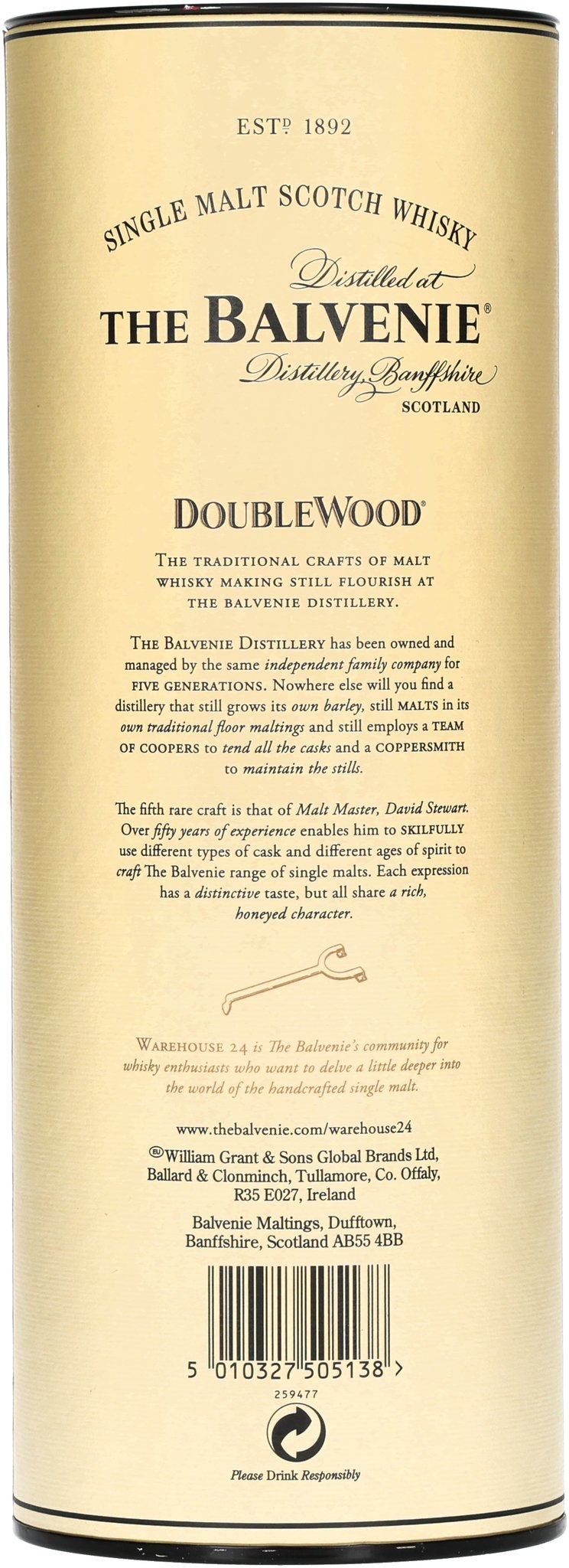 The Balvenie Single Malt Scotch Whisky Doublewood 12 Years (0,7 l / 40 % Vol.)_Packung