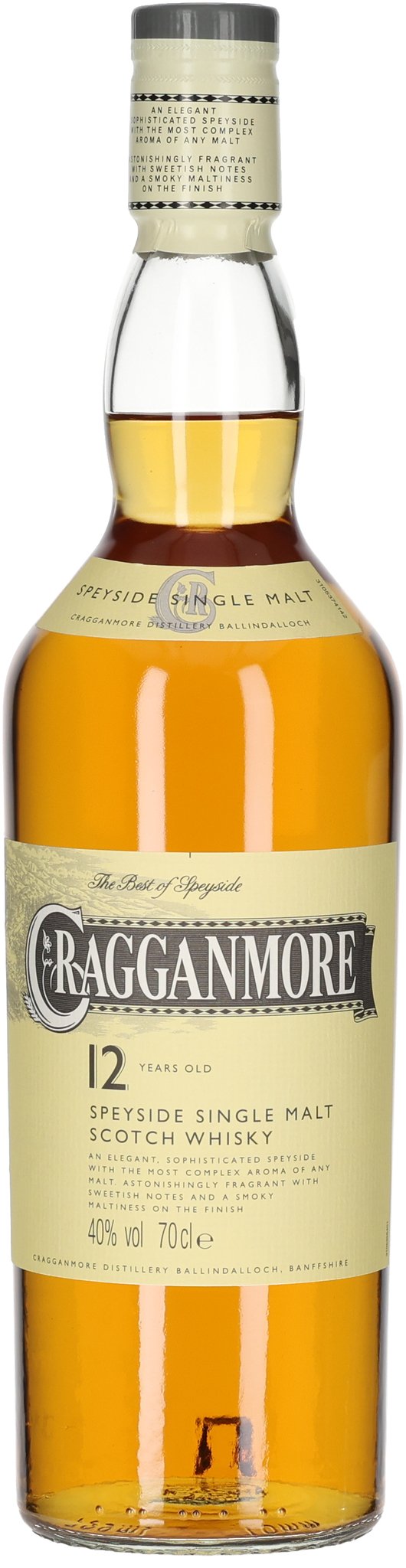 Cragganmore Old Speyside Single Malt Scotch Whisky 12 Years _Flasche