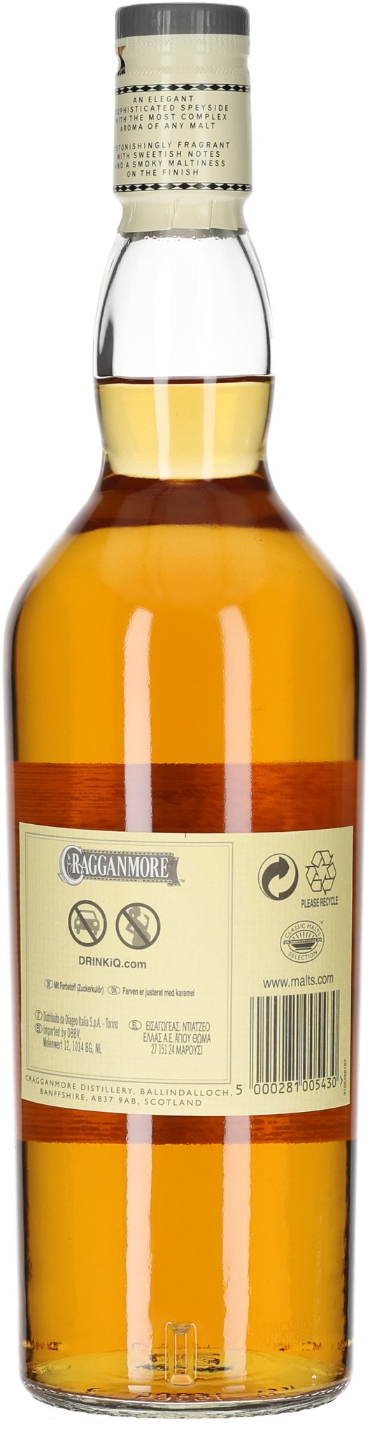 Cragganmore Old Speyside Single Malt Scotch Whisky 12 Years _Flasche