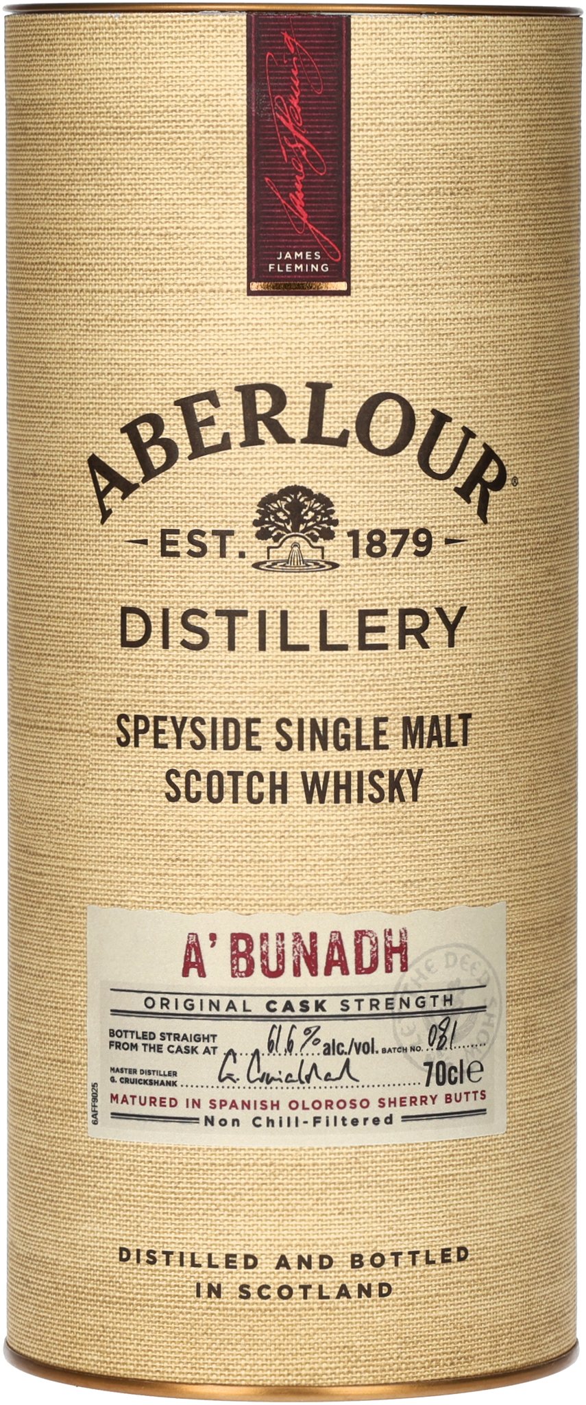 Aberlour Single Malt Whisky Abunadh - (0,7 l / 61,6 % Vol.)_Packung