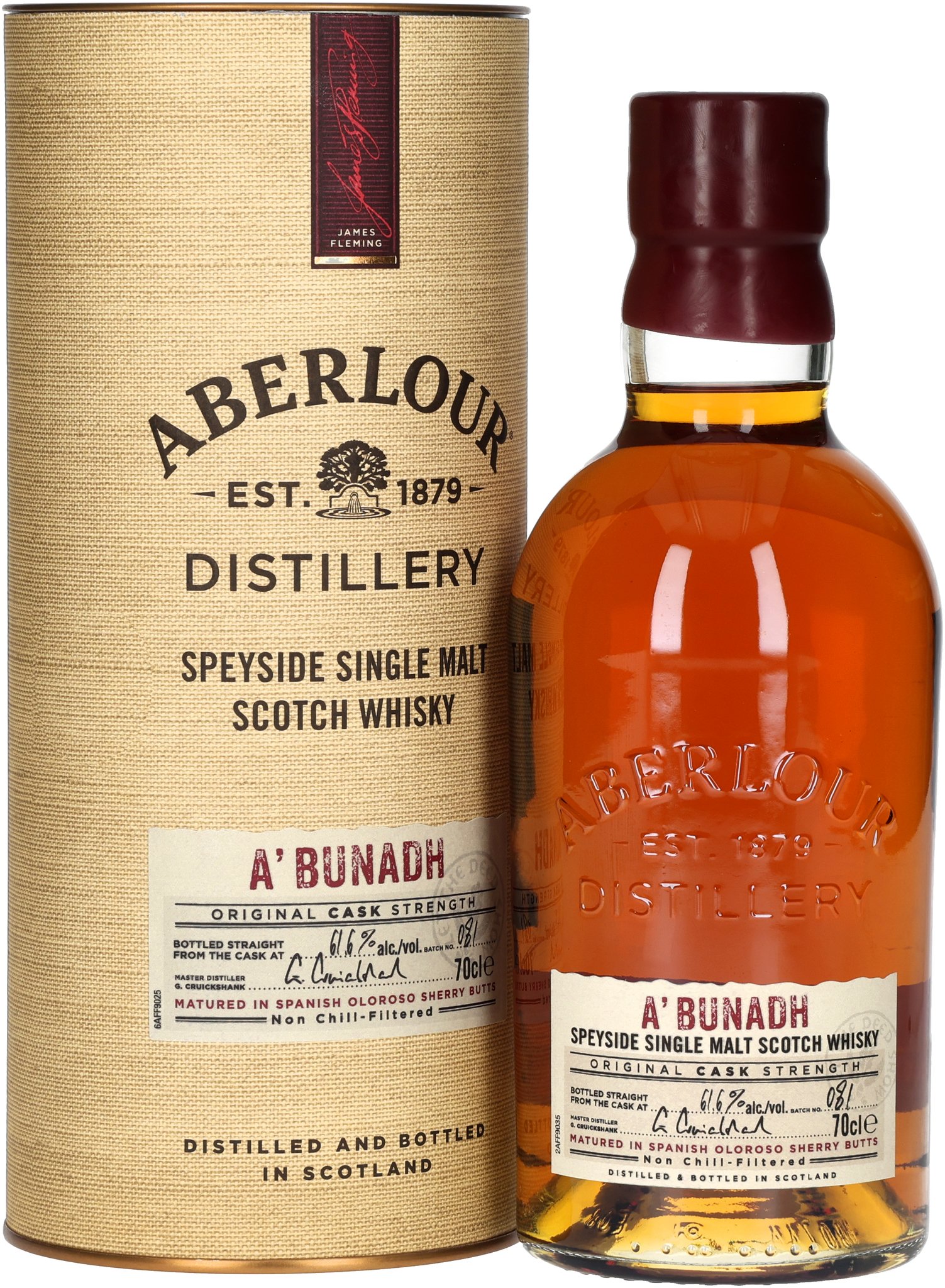 Aberlour Single Malt Whisky Abunadh - (0,7 l / 61,6 % Vol.)_Flasche/Packung
