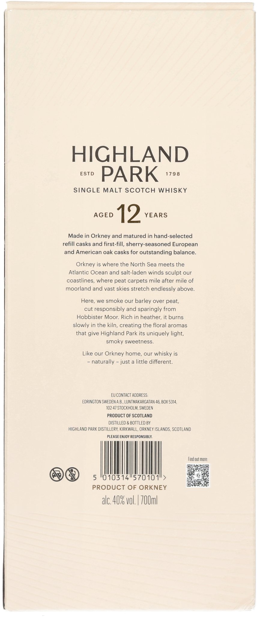 Highland Park Single Malt Whisky 12 Years (0,7 l / 40 % Vol.) (3858)(neu)_05