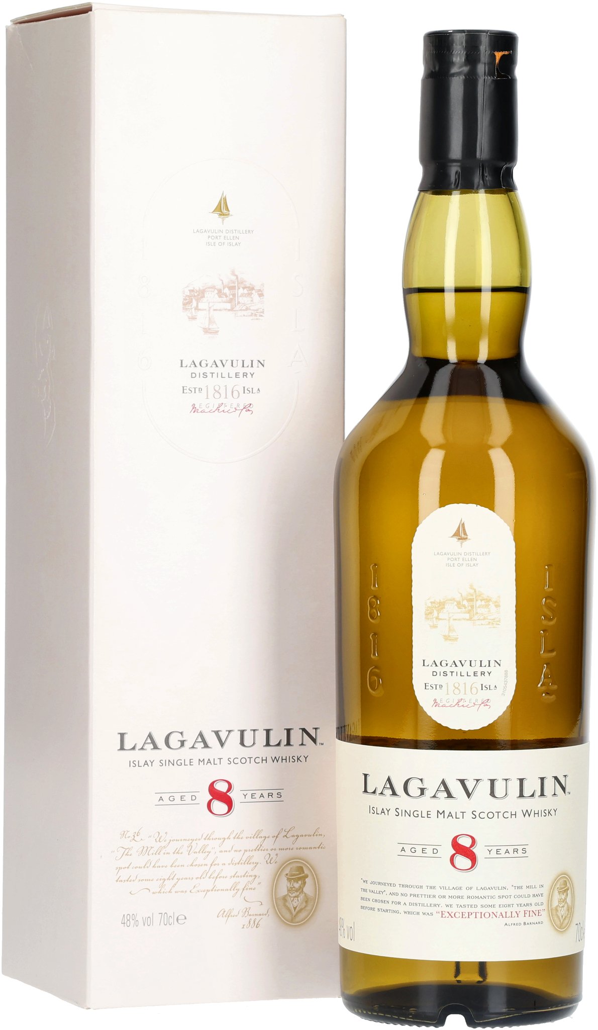 Lagavulin 8 Jahre (0,7 l / 48 % Vol.)_Flasche