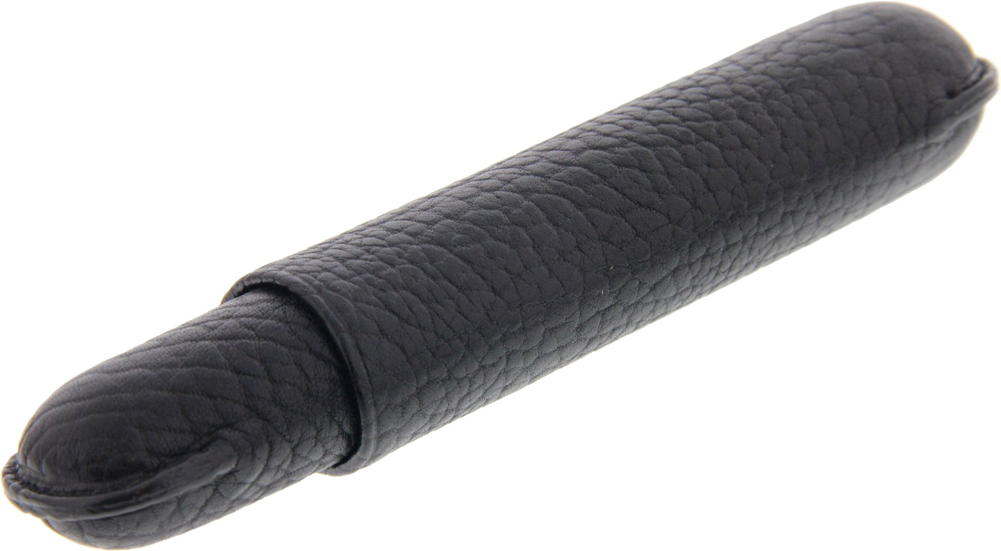 Martin Wess Premium Lederetui - Karabut Black 1er Churchill (594-1) seitlich