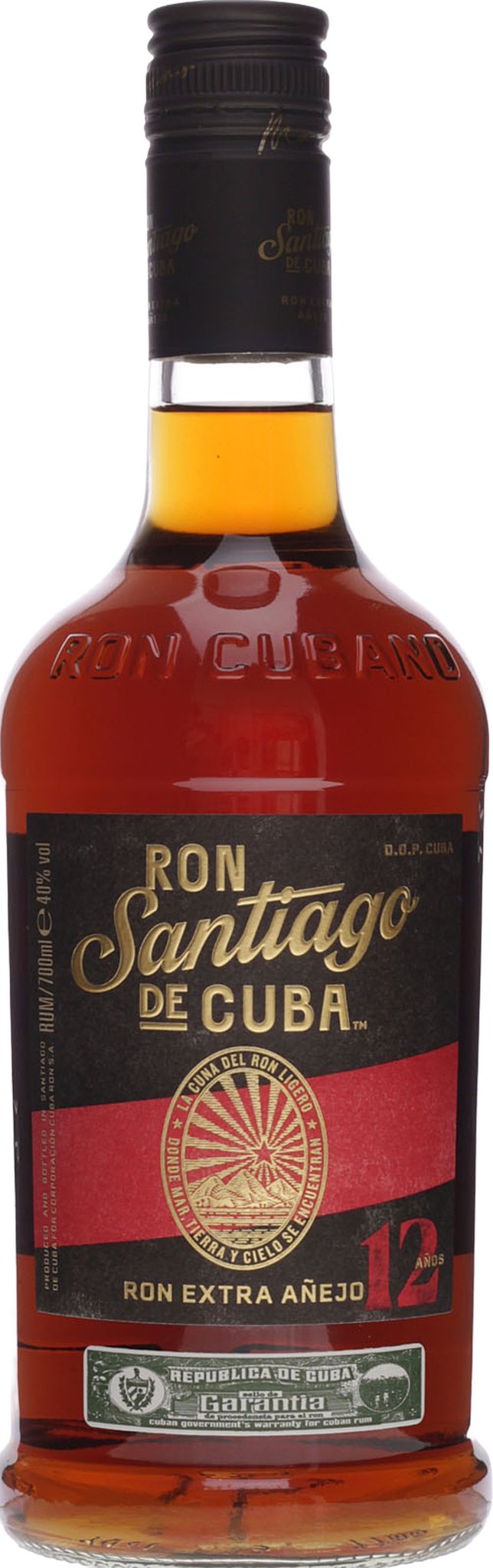 Santiago de Cuba Rum Extra Añejo 12 anos (0,7 l / 40 % vol.)_Flasche
