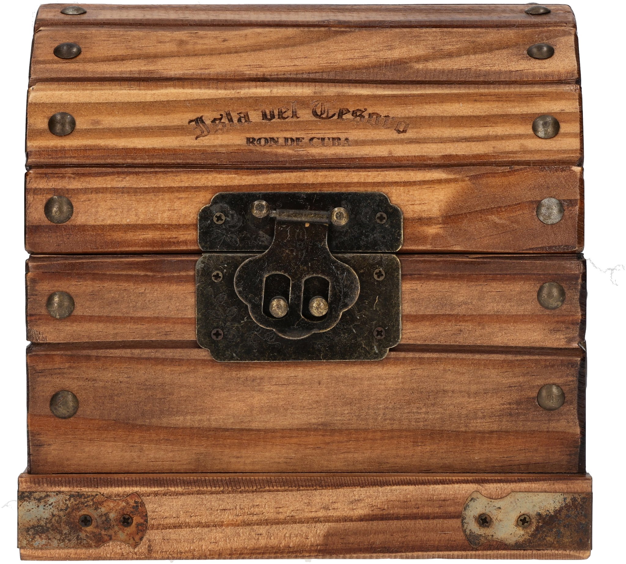 Santiago de Cuba Rum Isla del Tesoro Ron Extra Añejo Wooden Box (0,7 l / 40 % vol.)_Box