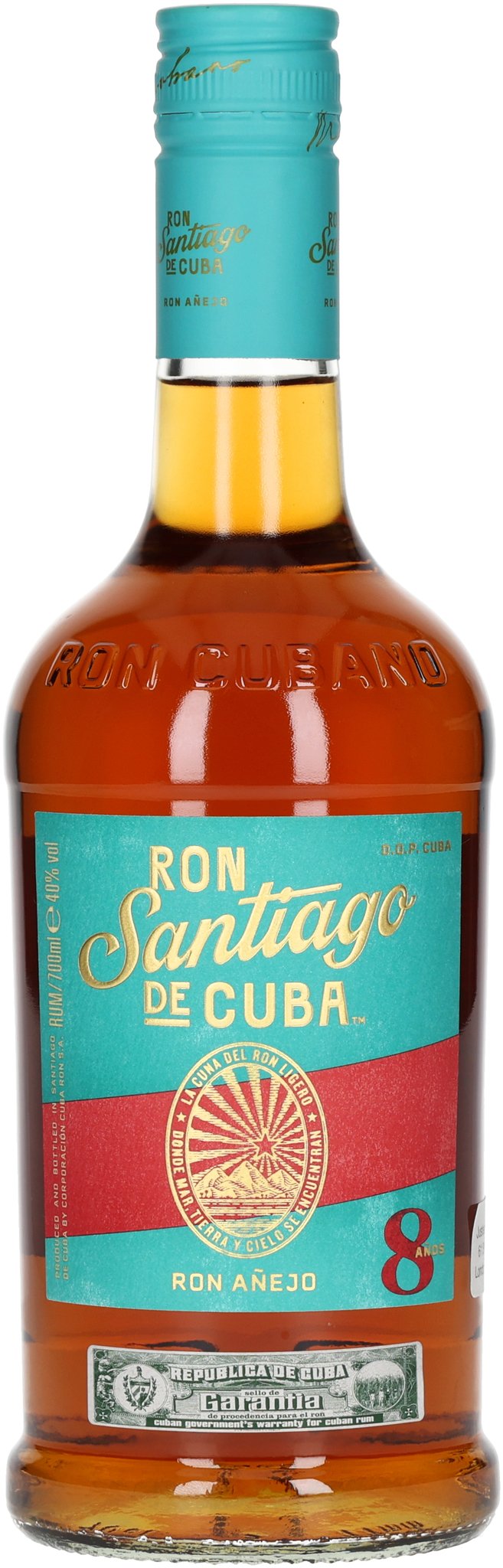 Santiago de Cuba Rum Anejo 8 Anos (0,7 l / 40 % vol.)_Flasche