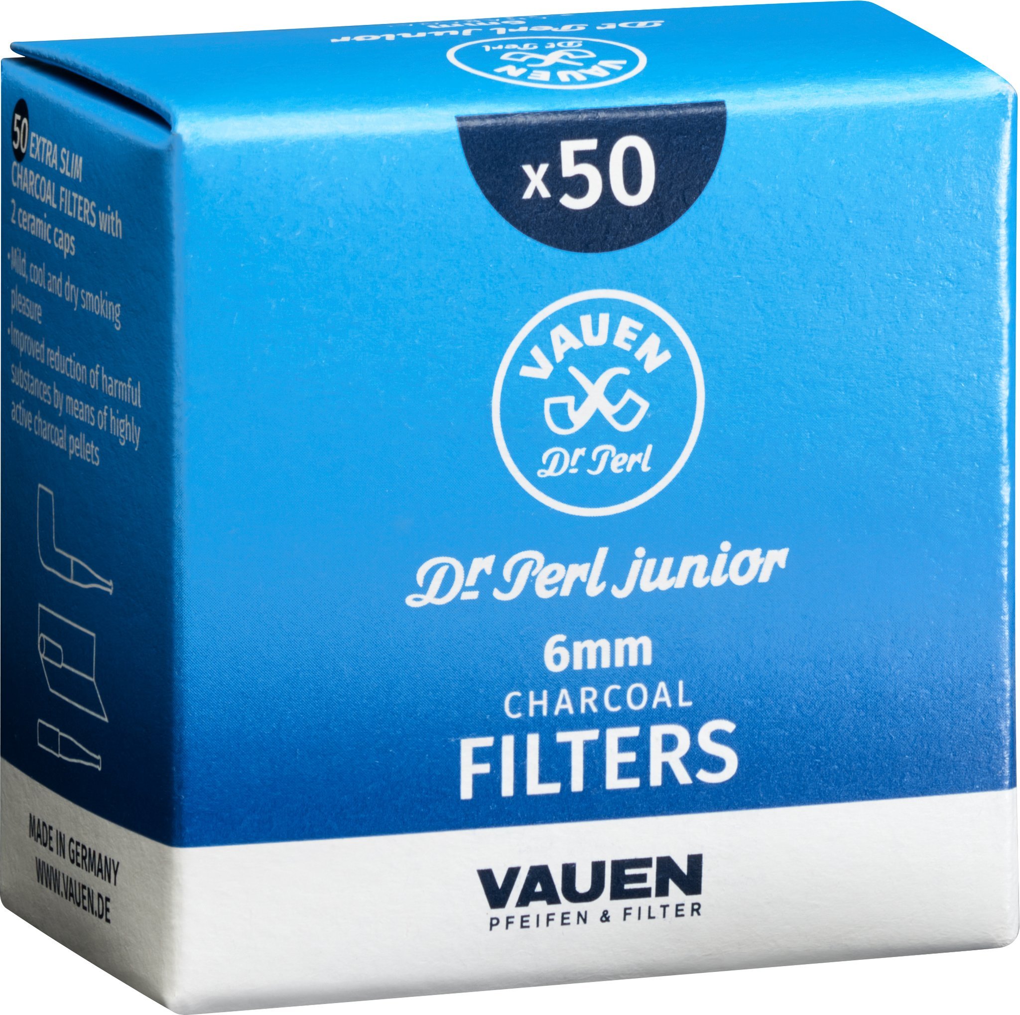 Dr. Perl Junior Aktivkohle 50 Stk 6 mm (JUFIFTY)