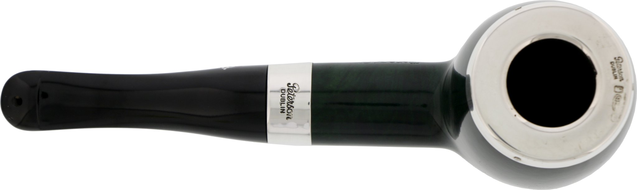 Peterson House Pipe XL Green Billiard - Lippenbiss Detailbild 3