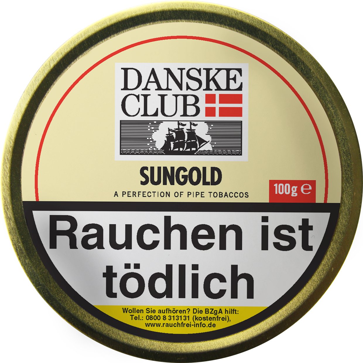 Danske Club Pfeifentabak Sungold (ehemals Vanilla) 100g Dose