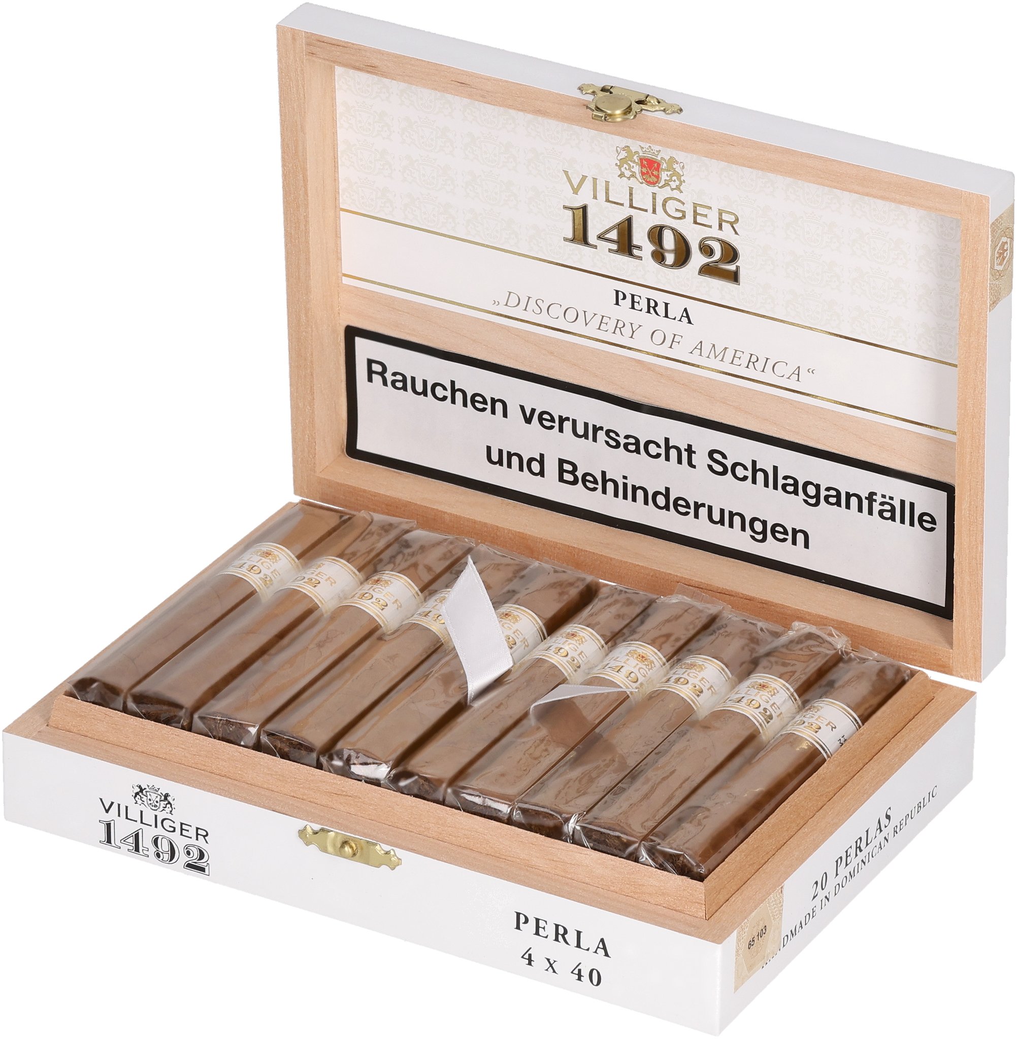 1492 Perla box open