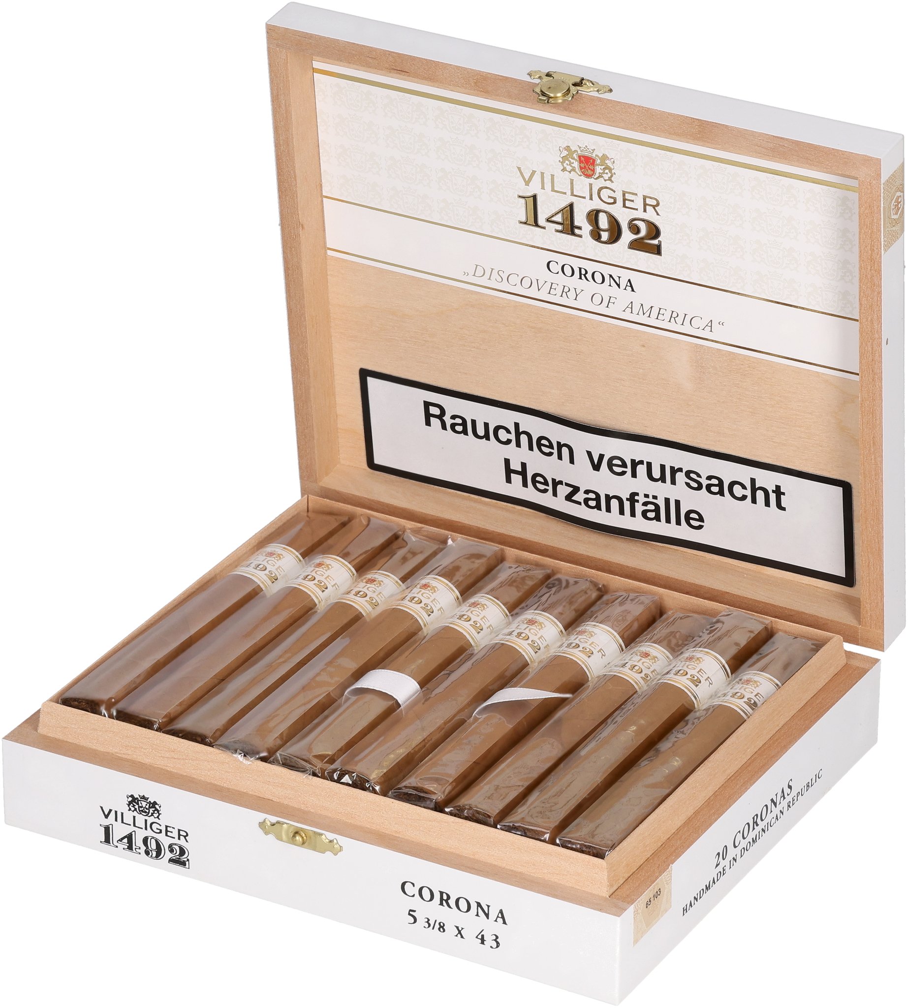 1492 Corona box open