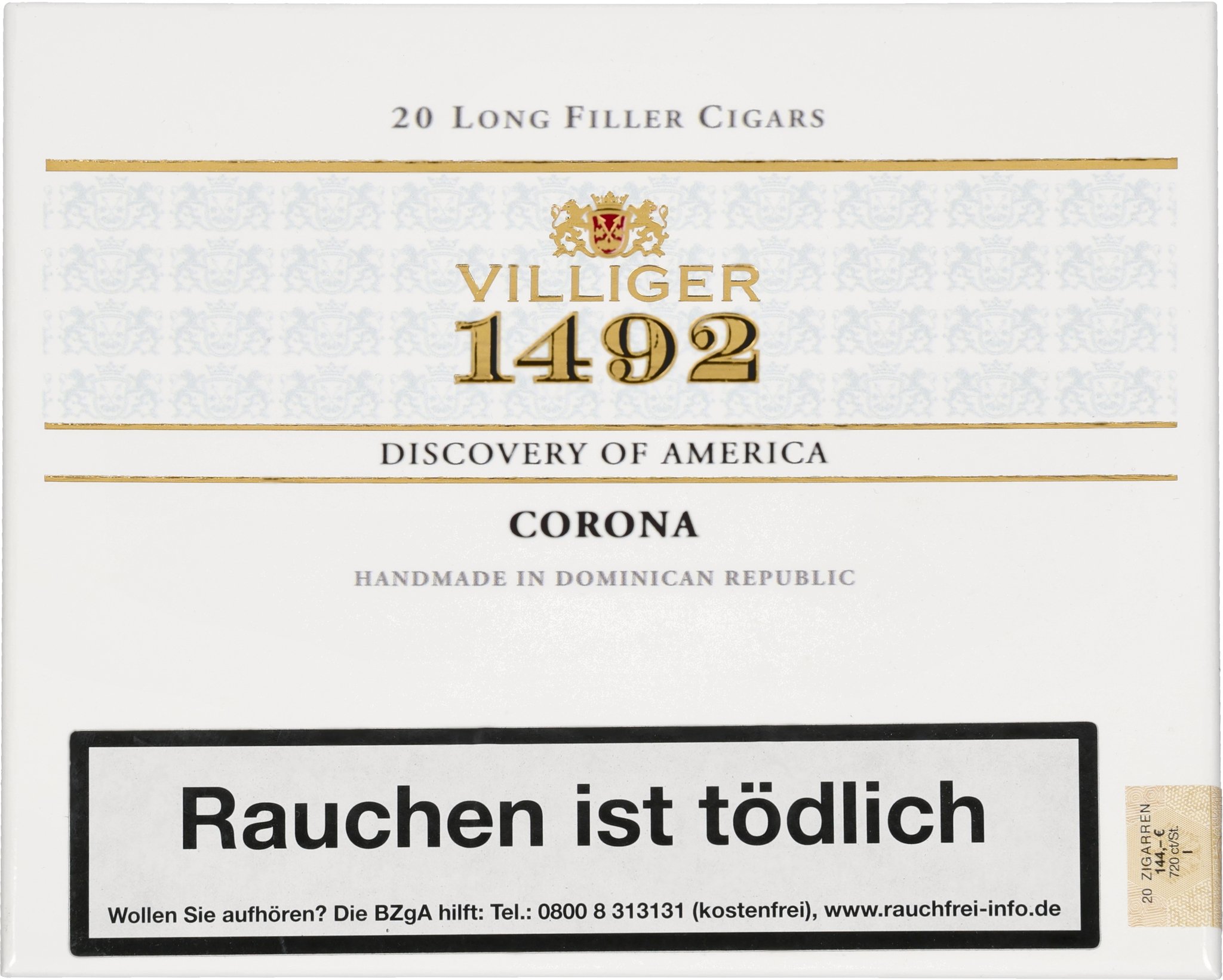1492 Corona box front