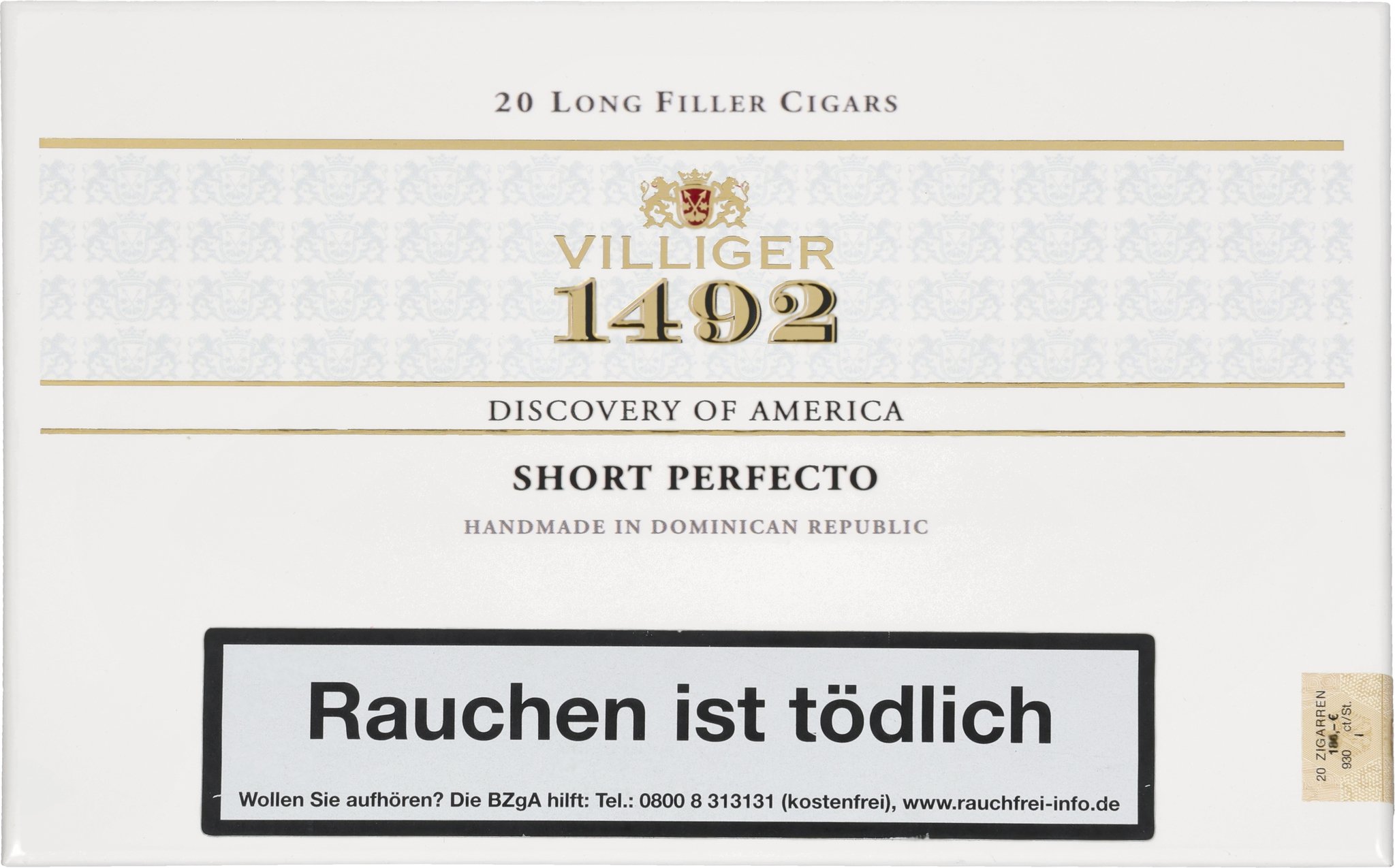 1492 Short Perfecto box front