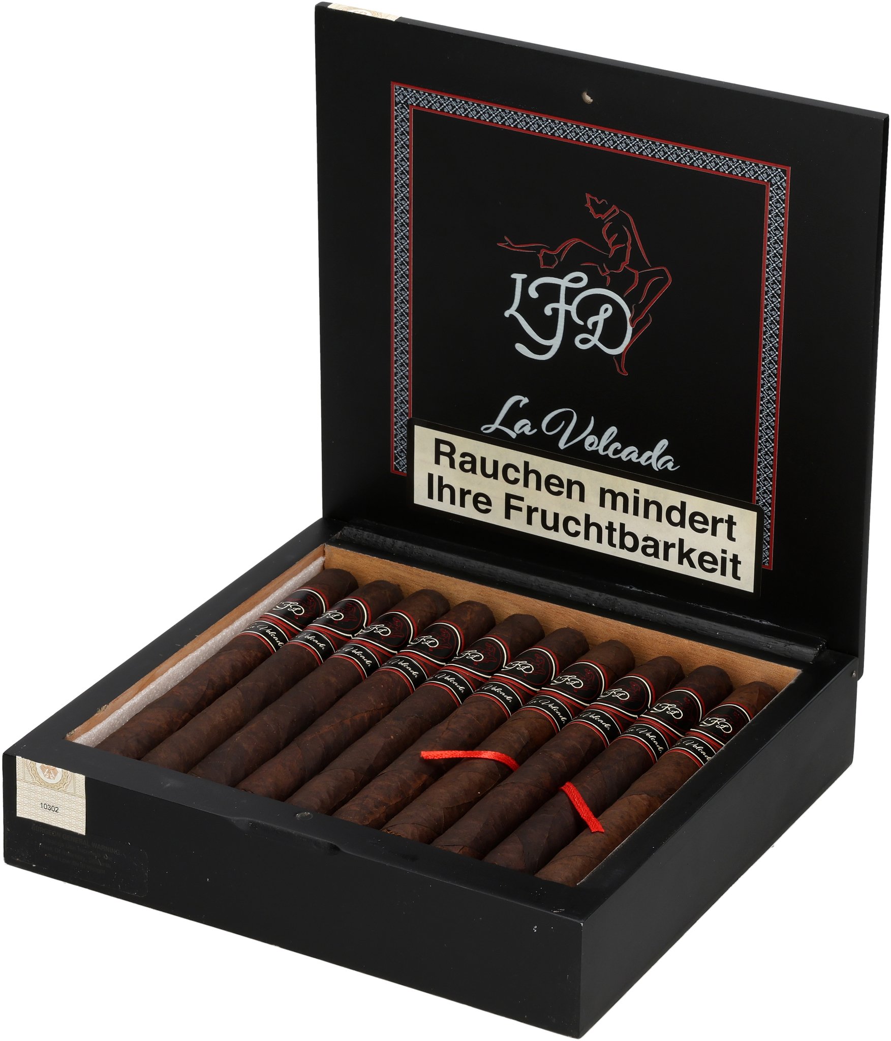 LE La Volcada box open