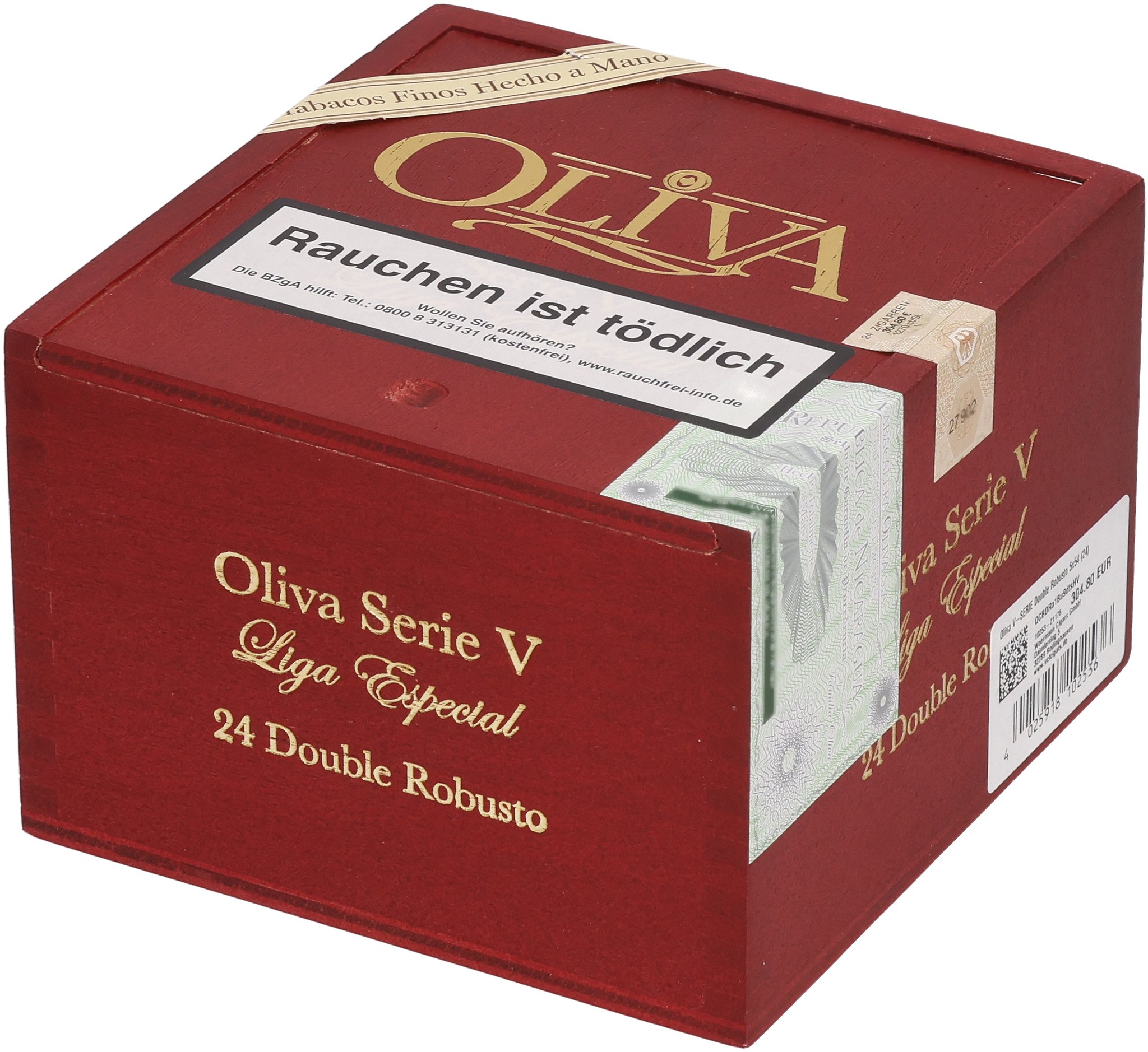 V Double Robusto box