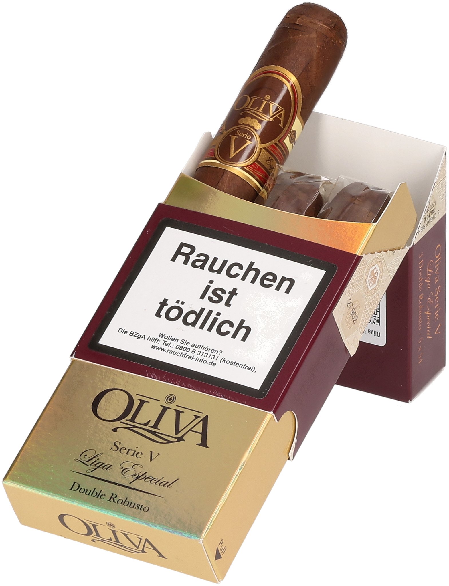 V Double Robusto 3er offen