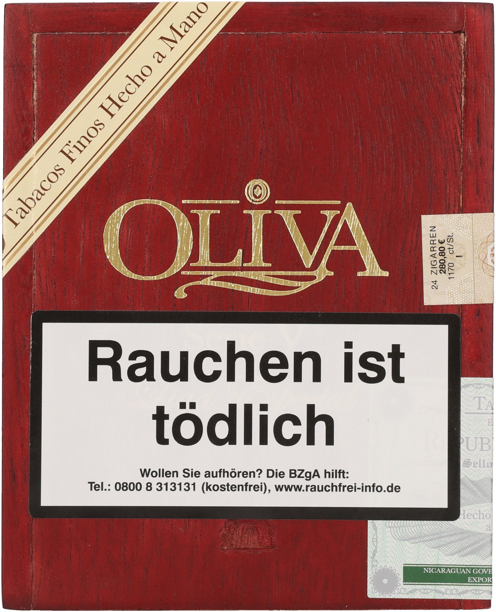 V No. 4 box front