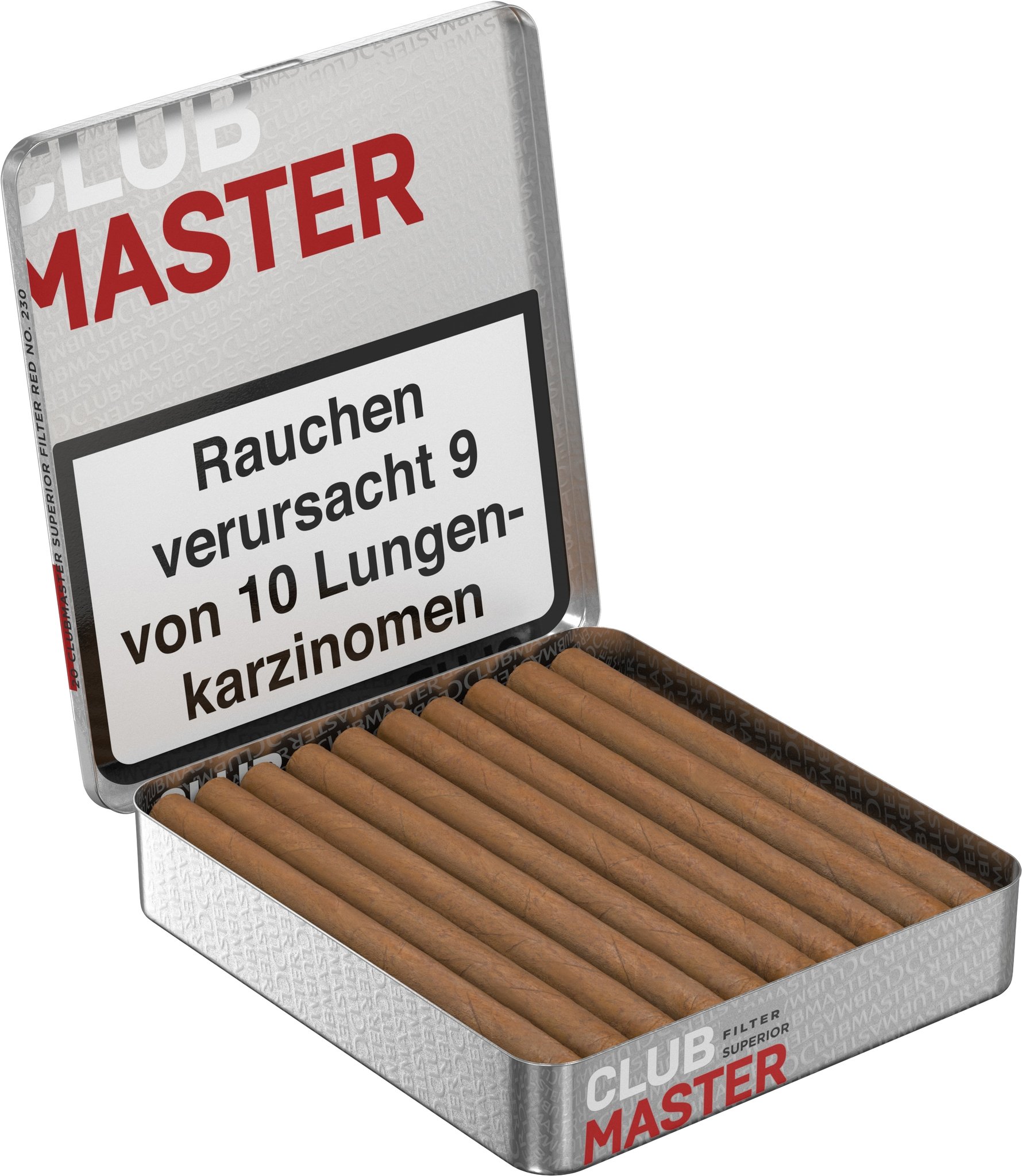Clubmaster Superior Flavour Red FILTER No.230 (früher Vanilla) offen