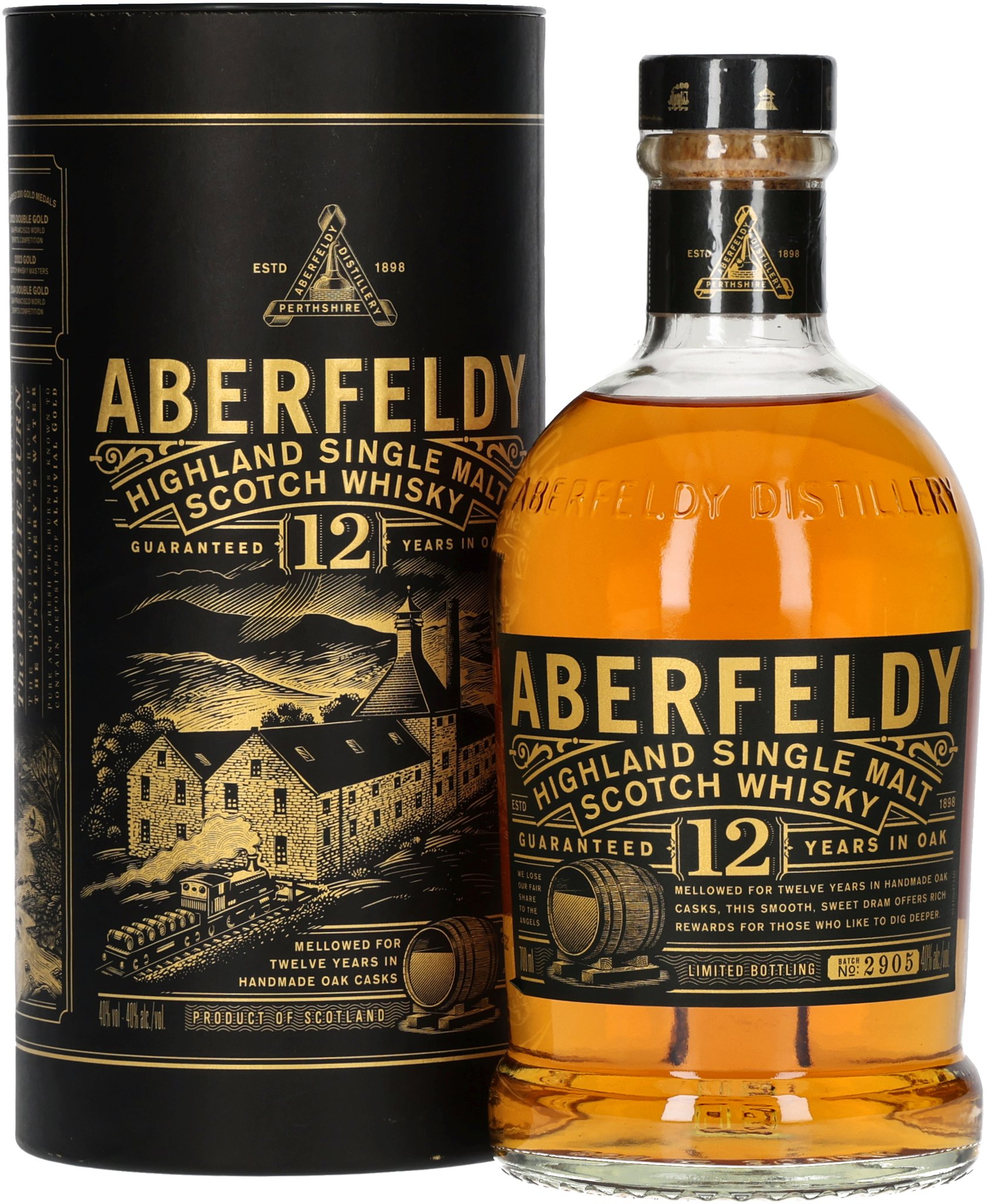 Aberfeldy Highland Single Malt Whisky 12 years_Flasche /Packung