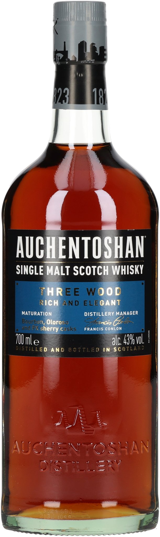 Auchentoshan Whisky Three Wood (0,7 l / 43 % Vol.)_Flasche