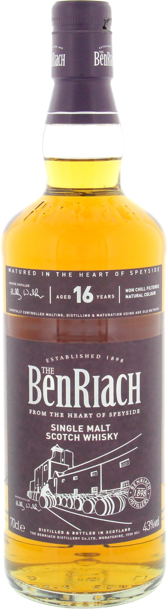 BenRiach 16 Years (0,7 l / 43 % Vol.) 6858 Detailbild