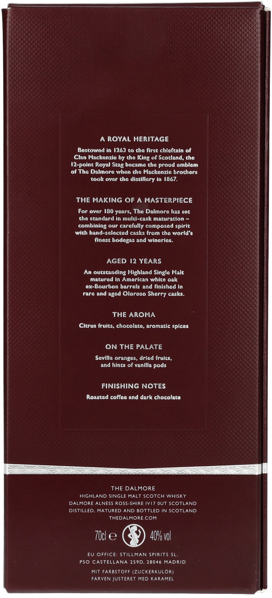Dalmore Single Malt Scotch Whisky 12 Years (0,7 l / 40 % Vol.)_Packung
