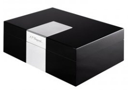 S.T. Dupont Humidor schwarz Metallplatte (100 Zigarren) (1266)