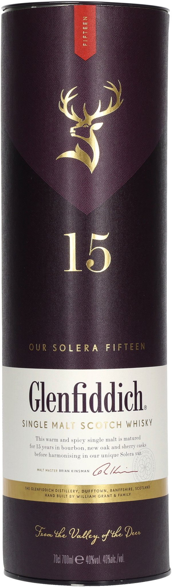 Glenfiddich Single Malt Whisky 15 Years Solera_Verpackung
