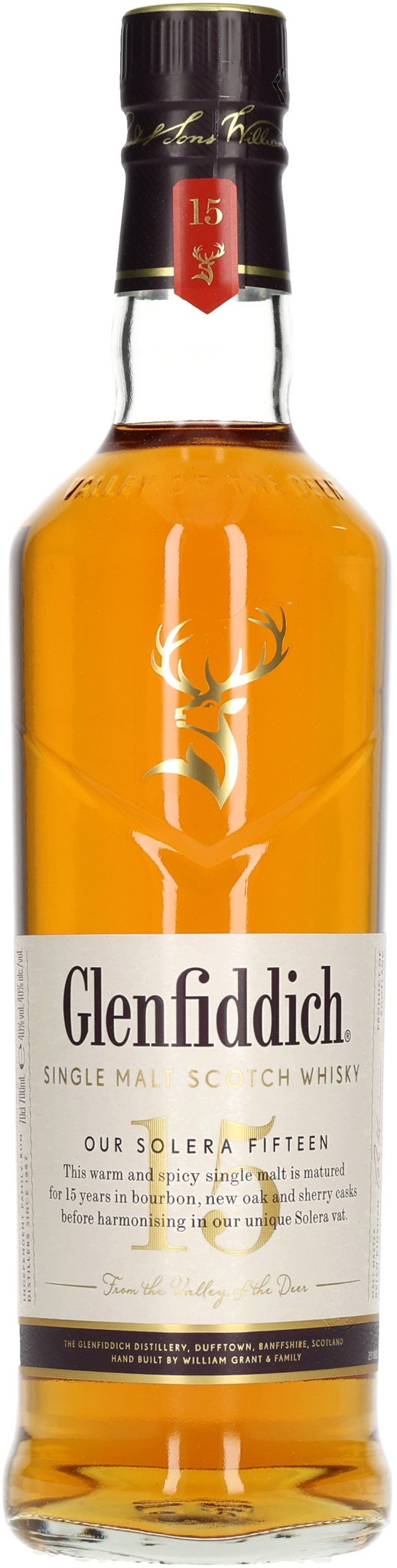 Glenfiddich Single Malt Whisky 15 Years Solera_Flasche