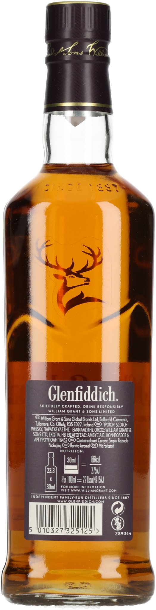 Glenfiddich Single Malt Whisky 15 Years Solera_Flasche