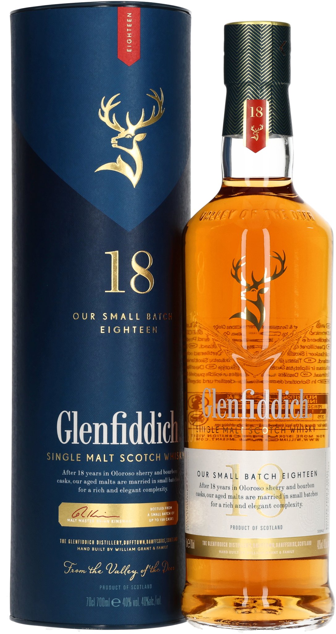 Glenfiddich Single Malt Whisky 18 Years Small Batch Reserve (0,7 l / 40 % Vol.)