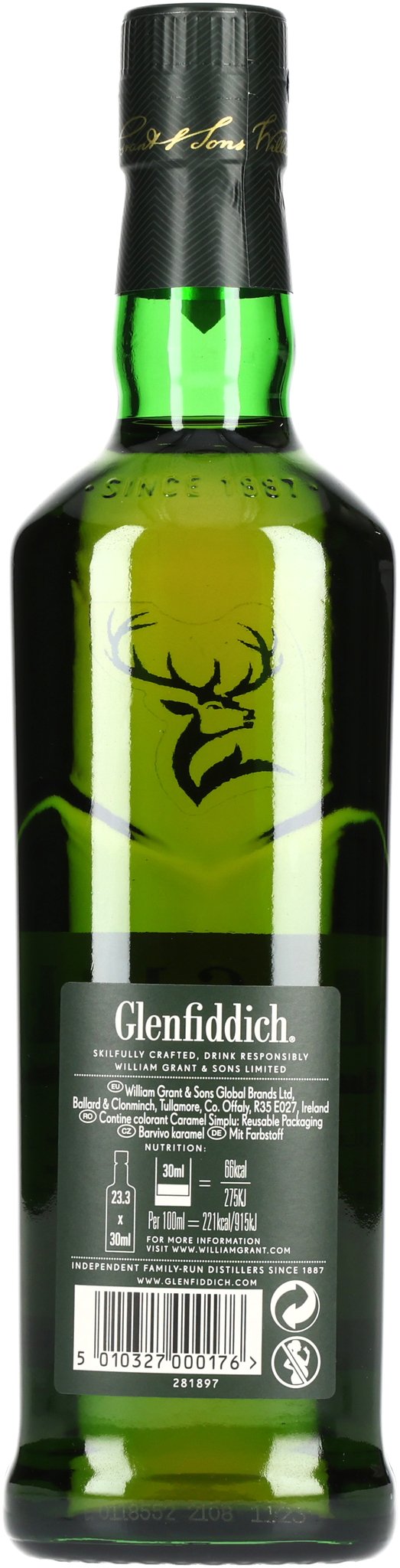 Glenfiddich Single Malt Whisky 12 Years Original_Flasche
