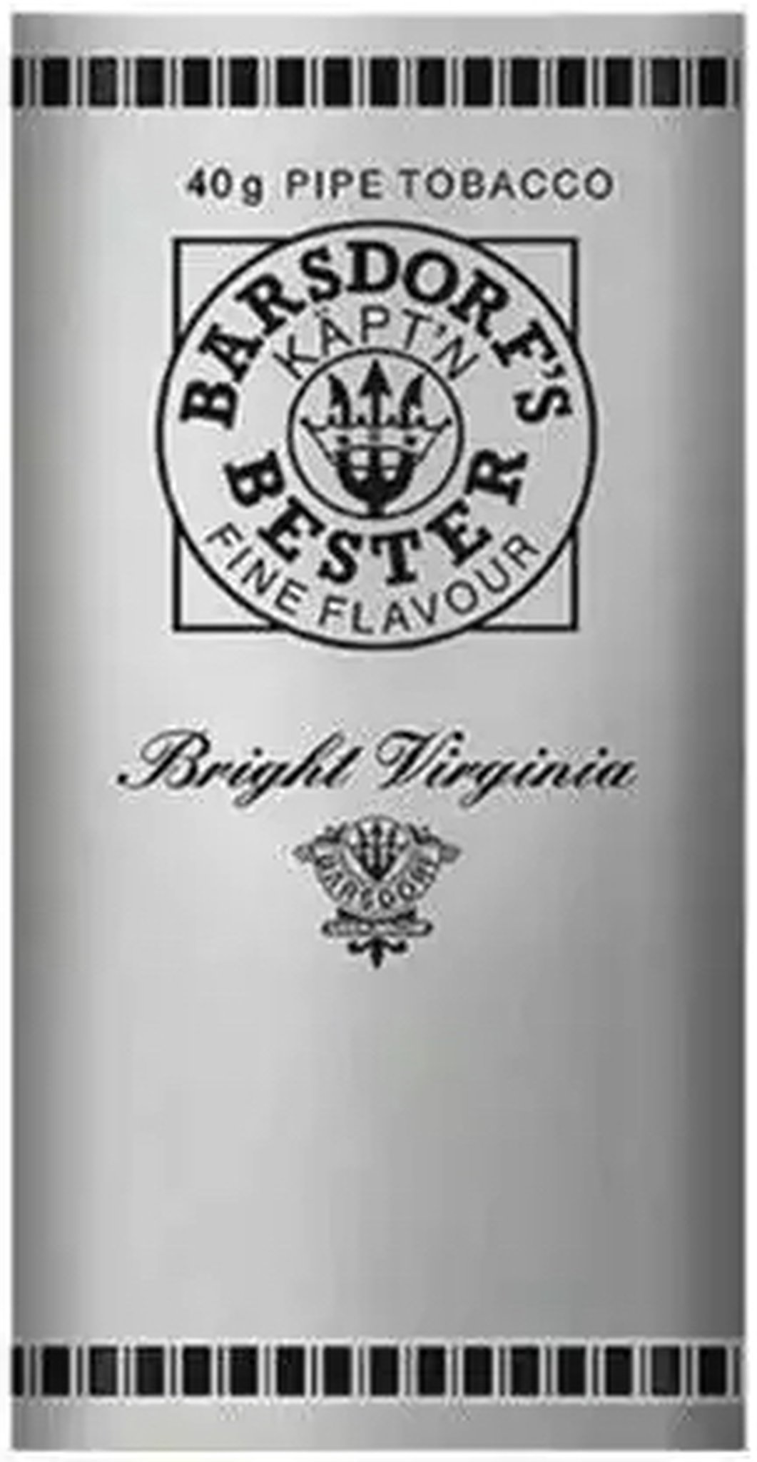 Käptn Barsdorfs Bester Pfeifentabak Bright Virginia 40g Pouch