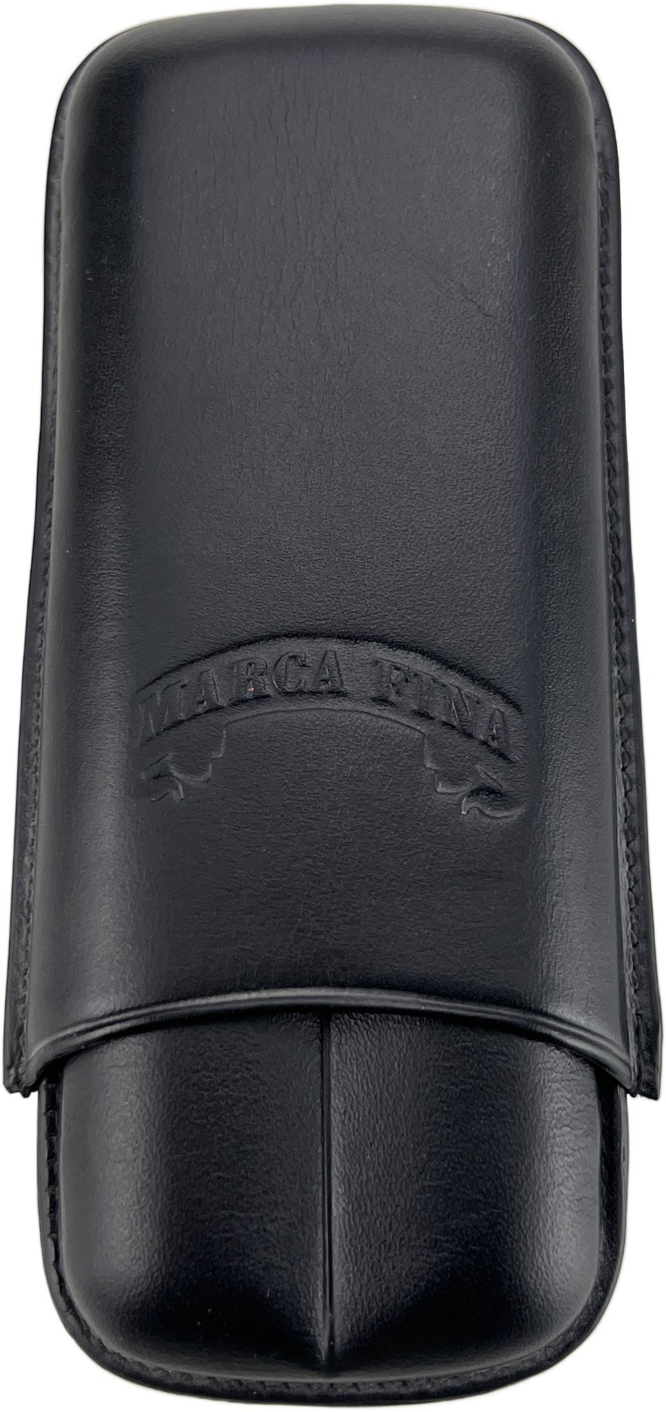 Marca Fina Lederetui 2er Robusto Schwarz (1000012)