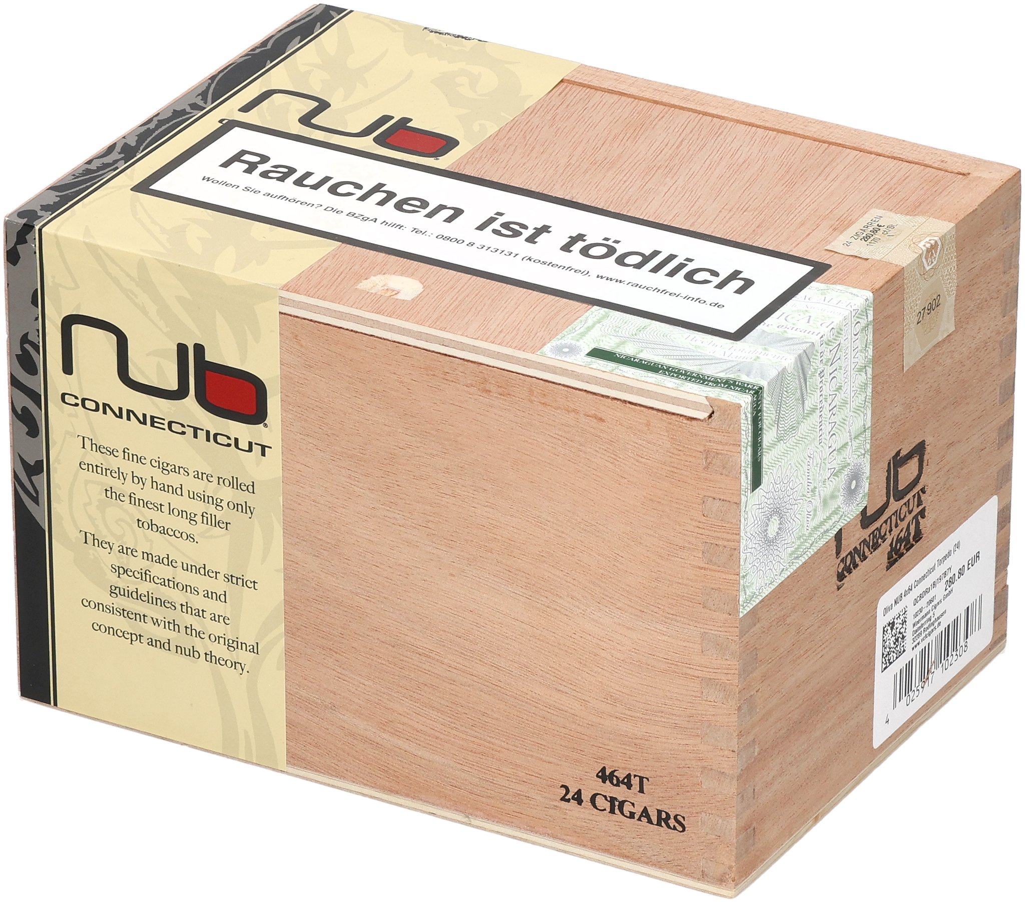 Oliva NUB Connecticut 464T Torpedo_Kiste