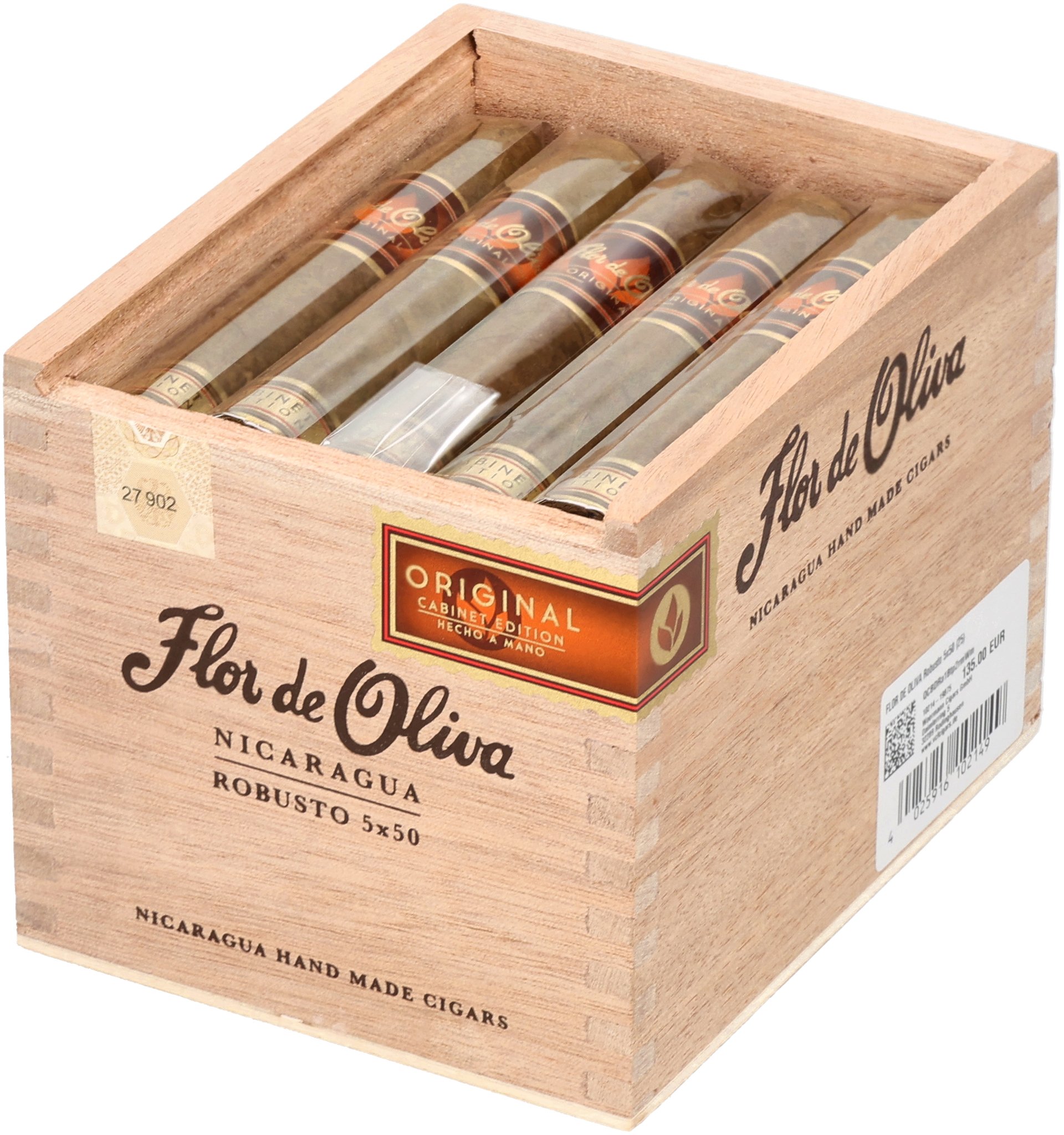 Original Robusto box open