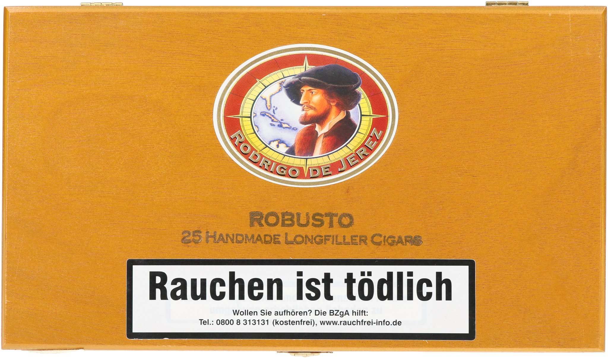 Rodrigo de Jerez Dominikanische Republik Robusto_Kiste Frontal
