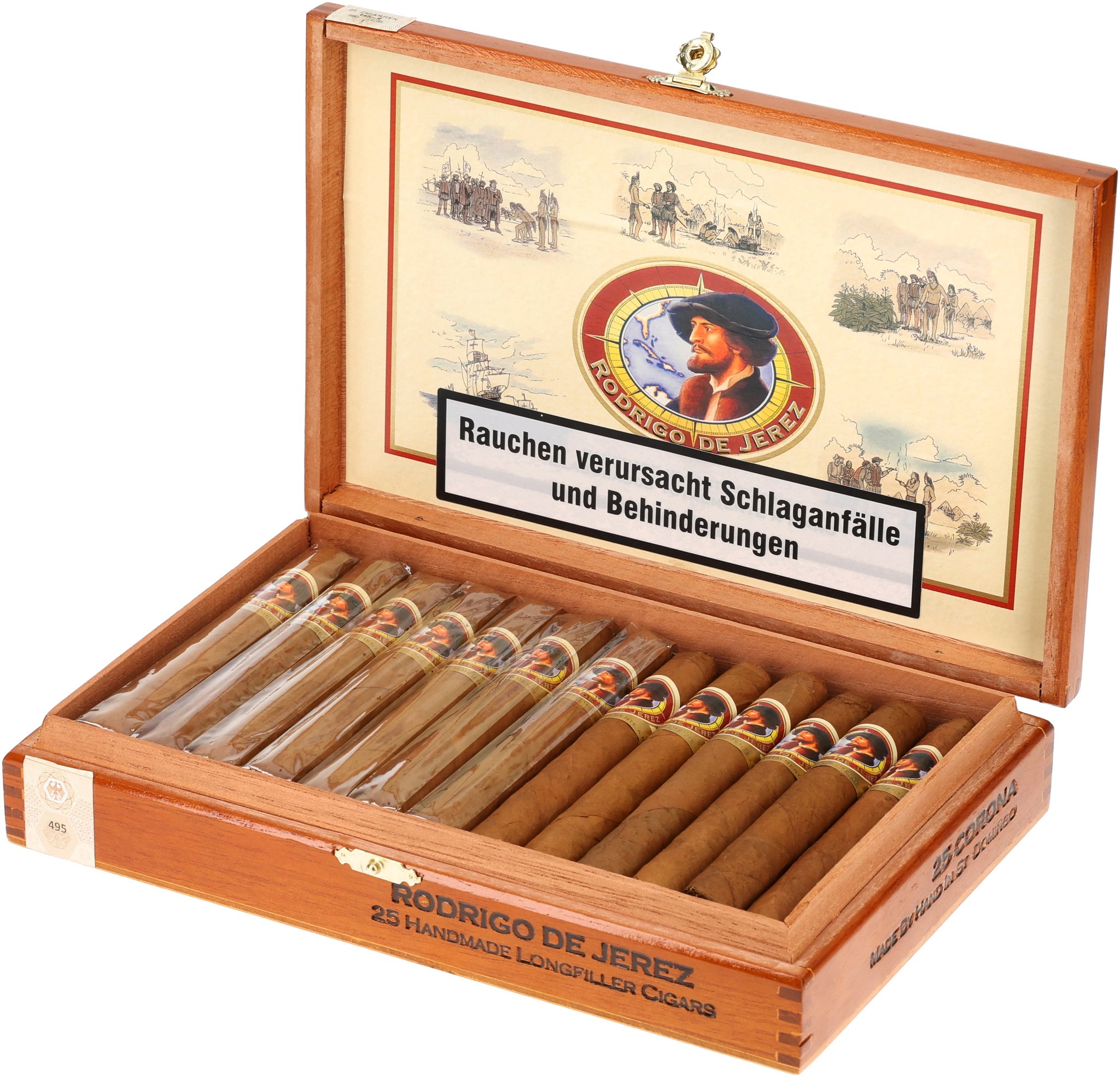Rodrigo de Jerez Dominikanische Republik Corona_Kiste Offen